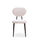Pack de 2 sillas modelo Alex tapizado en textil blanco, 85cm (alto) 42cm (ancho) - 1
