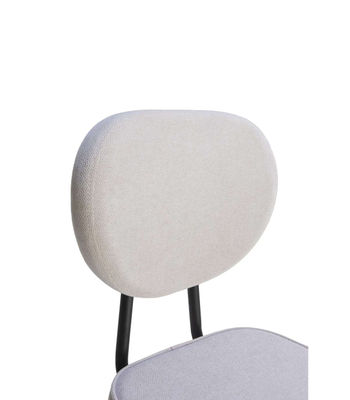 Pack de 2 sillas modelo Alex tapizado en textil blanco, 85cm (alto) 42cm (ancho) - Foto 3