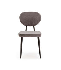 Pack de 2 sillas modelo Alex tapizado en textil gris, 85cm (alto) 42cm (ancho)