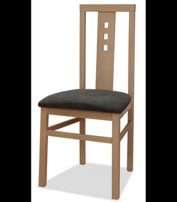 Pack de 2 sillas modelo Aneto acabado cambrian, tapizado gris, 97cm(alto)