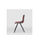 Pack de 2 sillas modelo Irma tapizadas en textil chocolate, 41.5cm(ancho ) - Foto 3