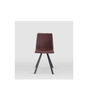Pack de 2 sillas modelo Irma tapizadas en textil chocolate, 41.5cm(ancho )