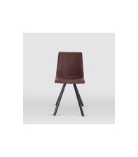 Pack de 2 sillas modelo Irma tapizadas en textil chocolate, 41.5cm(ancho )