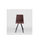 Pack de 2 sillas modelo Irma tapizadas en textil chocolate, 41.5cm(ancho ) - 1