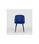 Pack de 2 sillas modelo Keren tapizadas en terciopelo azul indigo, 51.5cm(ancho - 1