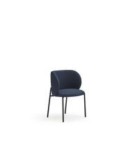 Pack de 2 sillas modelo Mogi tapizado en textil azul marino, 49/81cm (alto) 59cm