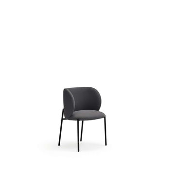 Pack de 2 sillas modelo Mogi tapizado en textil gris oscuro, 49/81cm (alto) 59cm - Foto 4