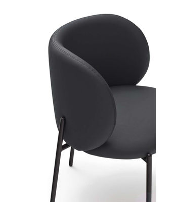 Pack de 2 sillas modelo Mogi tapizado en textil negro, 49/81cm (alto) 59cm - Foto 2