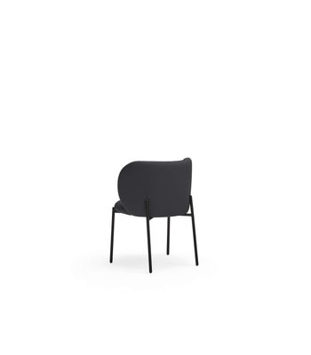 Pack de 2 sillas modelo Mogi tapizado en textil negro, 49/81cm (alto) 59cm - Foto 3