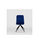 Pack de 2 sillas modelo Rosemary tapizadas en terciopelo azul índigo, 46cm(ancho - 1
