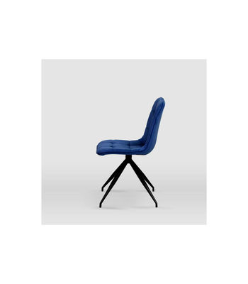 Pack de 2 sillas modelo Rosemary tapizadas en terciopelo azul índigo, 46cm(ancho - Foto 3