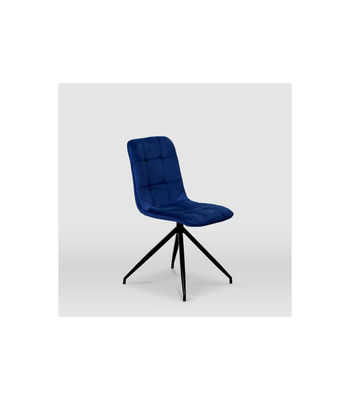 Pack de 2 sillas modelo Rosemary tapizadas en terciopelo azul índigo, 46cm(ancho - Foto 4
