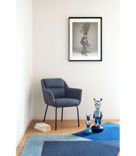Pack de 2 sillas modelo Sadira acabado azul petróleo, 66.5cm(ancho) 85cm(alto)