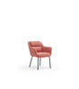 Pack de 2 sillas modelo Sadira acabado coral, 66.5cm(ancho) 85cm(alto) 65cm