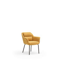 Pack de 2 sillas modelo Sadira acabado mostaza, 66.5cm(ancho) 85cm(alto) 65cm