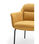 Pack de 2 sillas modelo Sadira acabado mostaza, 66.5cm(ancho) 85cm(alto) 65cm - 2