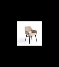 Pack de 2 sillas modelo SHEILA acabado tela beige, 56 x 48 x 83cm (largo x ancho