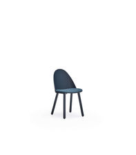 Pack de 2 sillas modelo Uma acabado azul marino, 45/81cm (alto) 46cm (ancho)