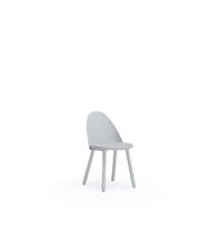 Pack de 2 sillas modelo Uma acabado gris claro, 45/81cm (alto) 46cm (ancho) 51cm