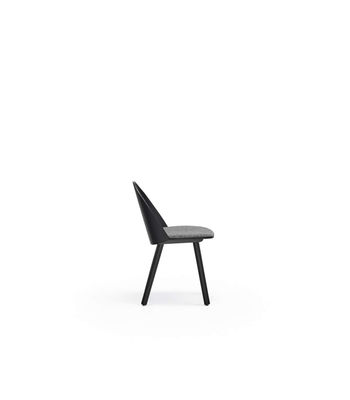 Pack de 2 sillas modelo Uma acabado negro, 45/81cm (alto) 46cm (ancho) 51cm - Foto 5