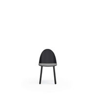 Pack de 2 sillas modelo Uma acabado negro, 45/81cm (alto) 46cm (ancho) 51cm