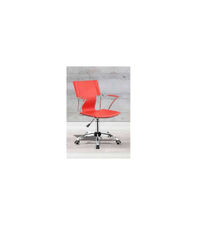 Pack de 2 sillas para despacho giratoria elevable acabado rojo, 54 cm(ancho) 88