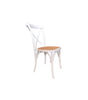 Pack de 2 sillas Provenza acabado blanco/rattan, 48cm(ancho) 89cm(altura)