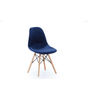 Pack de 2 sillas tapizadas en terciopelo azul Charles 45 x 48 x 84 cm (ancho x