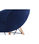 Pack de 2 sillas tapizadas en terciopelo azul Charles 45 x 48 x 84 cm (ancho x - Foto 2