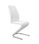 Pack de 2 sillas Unique tapizadas en tejido PU blanco, 100cm(alto) 43cm(ancho) - 1