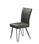 Pack de 2 sillas Urban estructura metálica negra tapizado en tela color gris - 1