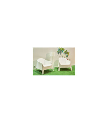 Pack de 2 sillones jardín Pool acabado polipropileno blanco, 70cm(alto) - Foto 5