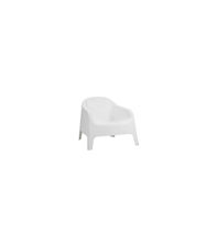 Pack de 2 sillones jardín Pool acabado polipropileno blanco, 70cm(alto)