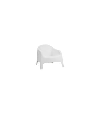 Pack de 2 sillones jardín Pool acabado polipropileno blanco, 70cm(alto)