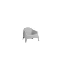 Pack de 2 sillones jardín Pool acabado polipropileno gris, 70cm(alto)