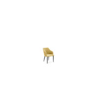 Pack de 2 sillones para comedor Marc tapizado textil amarillo, 88cm(alto)