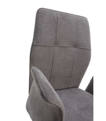 Pack de 2 sillones para comedor Marcos tapizado textil gris oscuro, 89cm(alto) - Foto 4