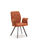 Pack de 2 sillones para comedor Marcos tapizado textil marrón, 89cm(alto) - Foto 4