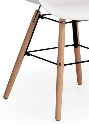 Pack de 4 butaca de diseño riga silla para salones o salas de espera color negro - Foto 2