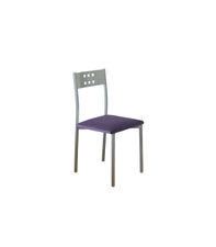 Pack de 4 sillas Alicia en polipiel morado, 41 x 47 x 86 cm (largo x alto x