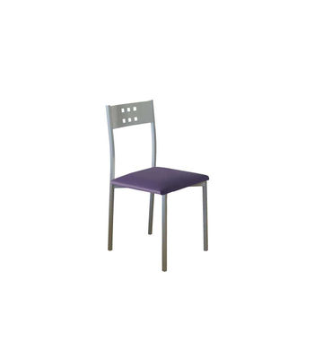 Pack de 4 sillas Alicia en polipiel morado, 41 x 47 x 86 cm (largo x alto x