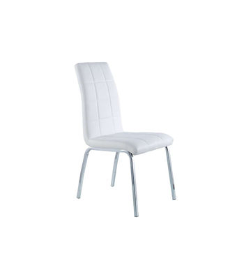 Pack de 4 sillas Betty para salón o cocina en símil piel blanco, 93.5 cm(alto)45