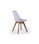 Pack de 4 sillas Bistro en simil piel blanco, 84 cm(alto)48 cm(ancho)54 - Foto 2