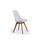 Pack de 4 sillas Bistro en simil piel blanco, 84 cm(alto)48 cm(ancho)54 - 1