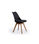 Pack de 4 sillas Bistro en simil piel negro, 84 cm(alto)48 cm(ancho)54 cm(largo) - 1
