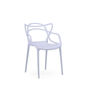 Pack de 4 sillas Butterfly para salón, cocina o terraza en blanco 83 cm(alto)55
