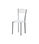 Pack de 4 sillas Cádiz de metal tapizado en blanco. 46 cm(ancho ) 86 cm(altura) - 1