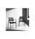Pack de 4 sillas confidente acabado negro, 55 cm(ancho) 85 cm(altura) - Foto 2