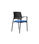 Pack de 4 sillas confidente acabado negro/azul, 55 cm(ancho) 85 cm(altura) - Foto 2
