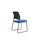 Pack de 4 sillas confidente tapizada en color azul, 56 cm(ancho) 84/94 - Foto 4